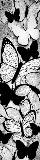 Free butterfly bookmarks of a butterfly outlines